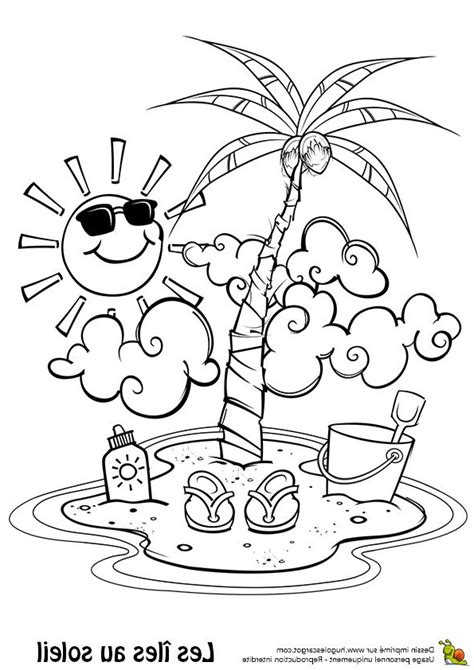 Dessin été Inspirant Stock Beautiful Coloriage Vacances D Été Belle
