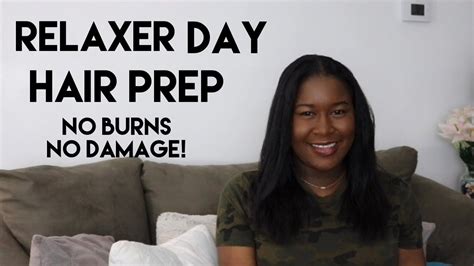 How To Prep Hair For A Relaxer No Burns No Damage Youtube