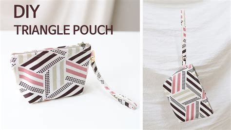 Diy How To Make A Triangle Zipper Pouchpouchtutorial지퍼 파우치 만들기sewing