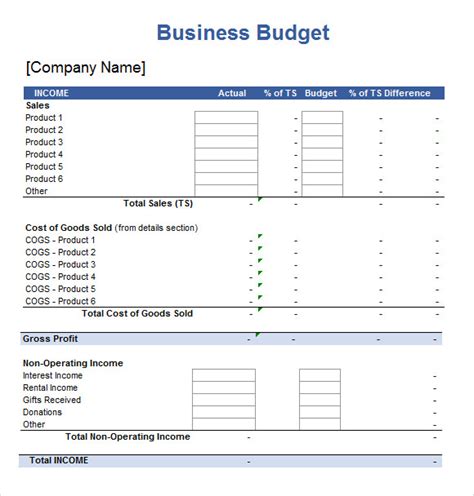 sample excel spreadsheet template documents