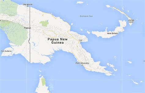﻿mapa De Papúa Nueva Guinea﻿ Donde Está Queda País Encuentra