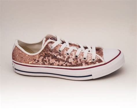 Maybe you would like to learn more about one of these? Rose Gold Sequin Converse® Low Top Sneakers | Etsy | Sequin shoes, Rose gold shoes, White tennis ...