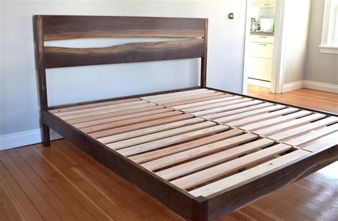 Buy Hand Crafted Modern Live Edge Platform Bed Made To Order From