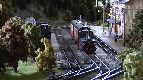 Model Train Layout Of Lgb Toy Trains