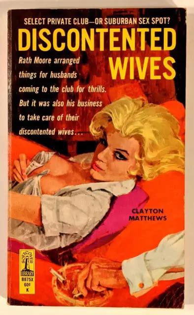 Discontented Wives 1965 Softcover Library B875x Vintage Paperback Gga