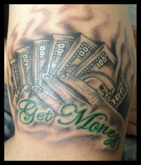 28+ Gambling Money Tattoos