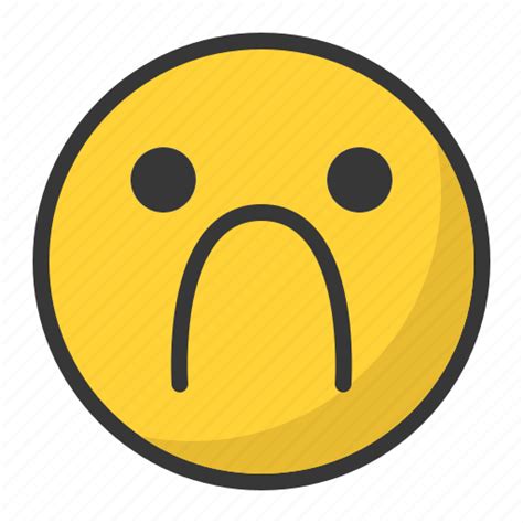 Depressed Disappointed Emoji Emoticon Sad Icon