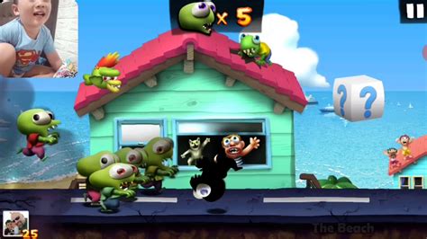 Zombie Lucu Beraksi Lagi nih Bro, Zombie Tsunami gameplay Android - YouTube