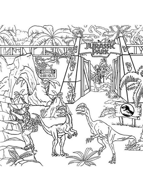 Jurassic world ausmalbilder
