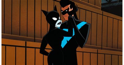 Batman The Animated Series Catwoman And Nightwing Get Close