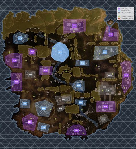 Joe Iz Gaming Blog Apex Legends Top View Map With Loot Tiers Guide