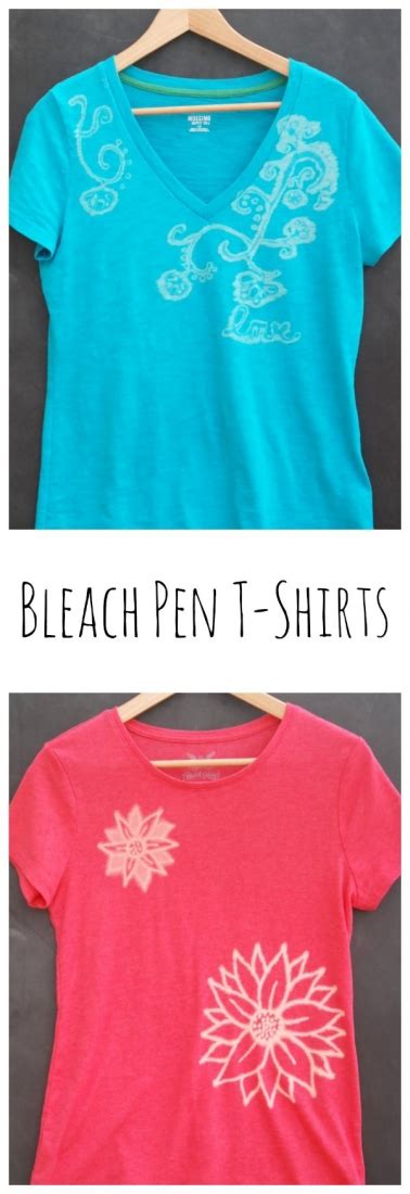 A good quality bleach works for 100 percent cotton items, says abbott, but you'll want to avoid it on pieces made with synthetic fibers like nylon or spandex. Bleach Pen T-Shirts - White Lights on Wednesday