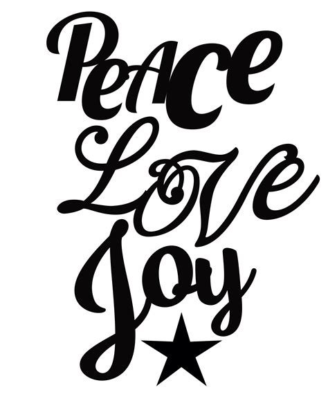 FREE Peace Love Joy SVG File - Free SVG Files