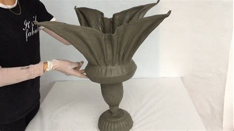 Make Flower Pots From Fabric And Cement // Design At Home - YouTube