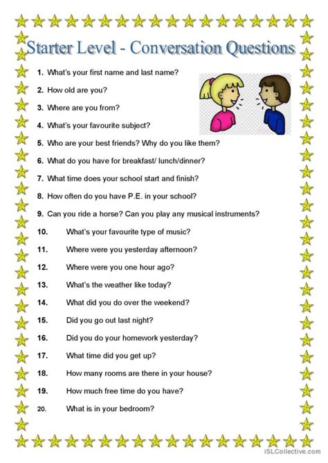 Begginers Conversation Questions Dis English Esl Worksheets Pdf And Doc