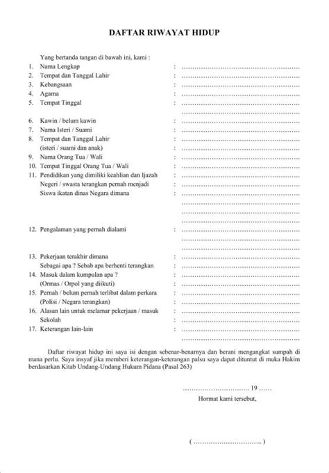 We did not find results for: 15 Contoh Daftar Riwayat Hidup (CV) Terbaru yang Baik dan ...