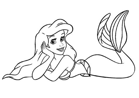 Ariel mermaid coloring pages 1. Free Printable Ariel The Little Mermaid Coloring Pages ...