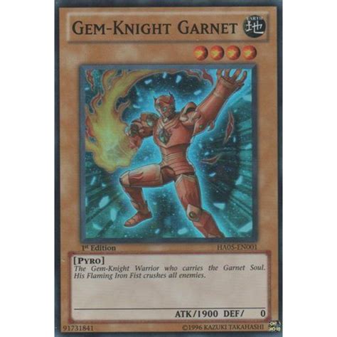 Yu Gi Oh Gem Knight Garnet Ha05 En001 Hidden Arsenal 5 1st