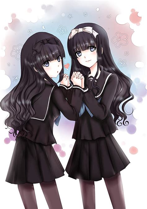 Twin Sisters By Kichikutie23 On Deviantart