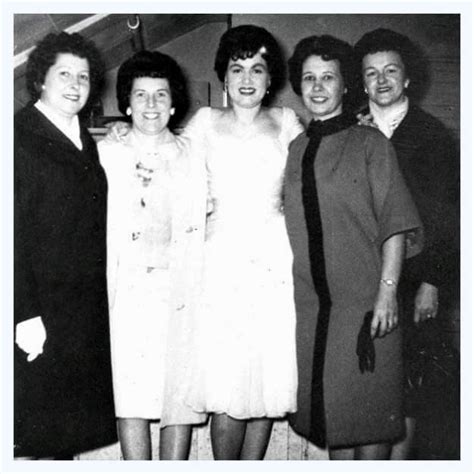 Patsy Visits With Good Friend Annie Armstrong 2nd From Left And