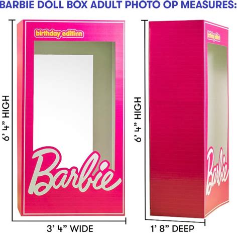 Life Size Barbie Photo Box Etsy