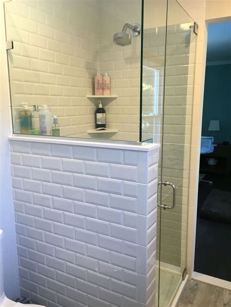 One guarantee is that its simplicity will never make your #3 beveled subway tile. Our master bathroom shower with beveled subway tiles ...