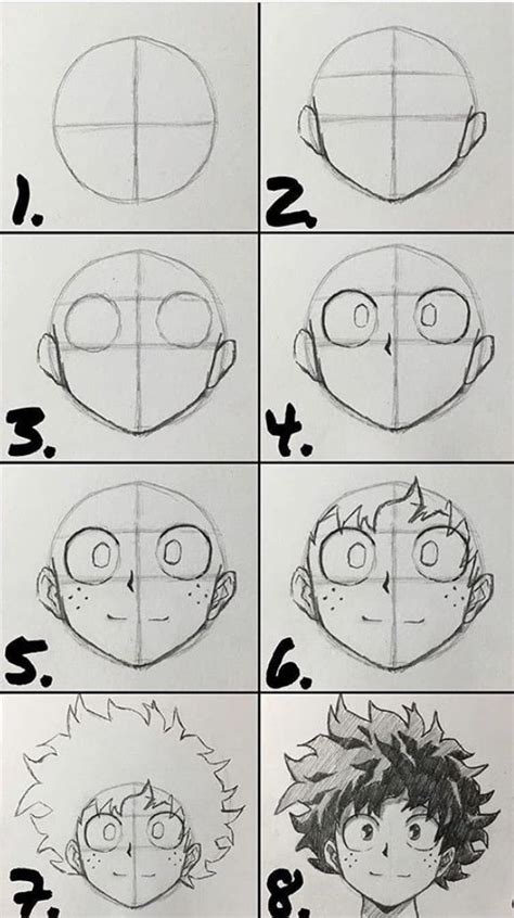 Como Dibujar A Deku De Boku No Hero Academia How To Draw Izuku