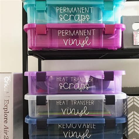 For outdoor use, you should use a waterproof permanent adhesive vinyl. Cricut vinyl storage, so neat and clean! The fonts 😍 ...