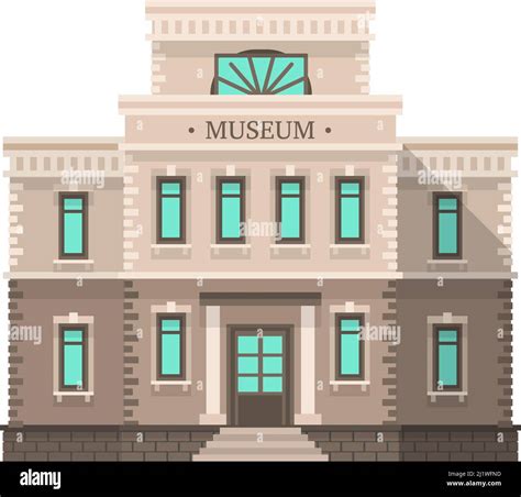 Museum Facade Historic Building Icon City Landmark Stock Vector Image