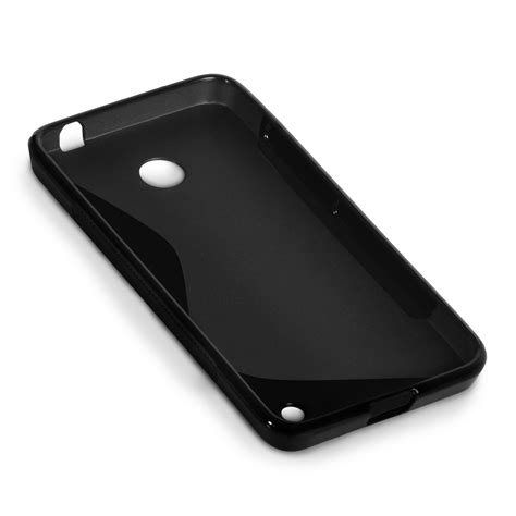 Caseflex Nokia Lumia 630 Silicone Gel S Line Case Bla