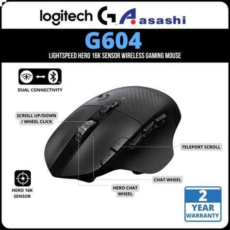 Promo Logitech G604 Lightspeed Hero 16k Sensor Wireless Gaming Mouse