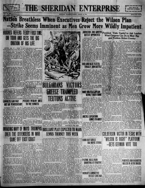 A Look Back In Time Aug 27 1916