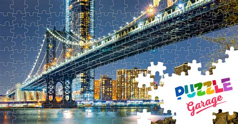 Manhattan Bridge Jigsaw Puzzle Architecture Bridges Puzzle Garage