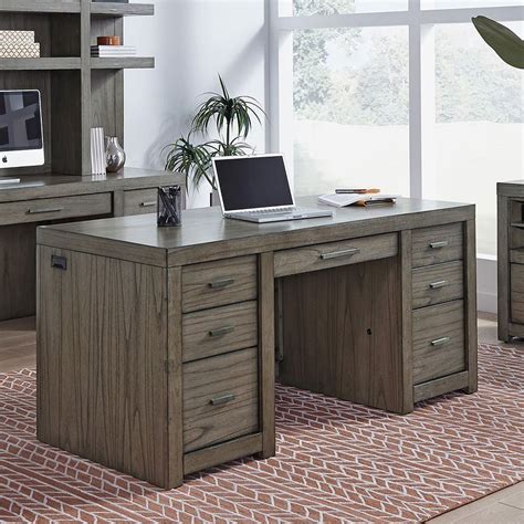 Modern Loft Executive Desk Aspenhome Furniture Cart