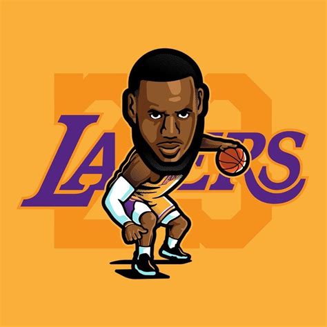 Lebron James Cartoon Wallpaper Lakers Download Wallpapers Lebron