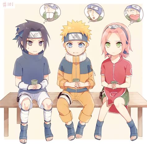 Team 7 Naruto Sasuke Sakura Kakashi