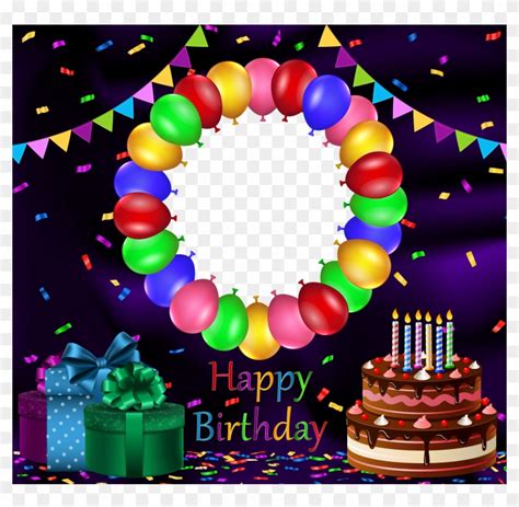 Happy Birthday Photo Frame Png Hd Free Download ~ Birthday Frames Happy Frame Photoshop Set