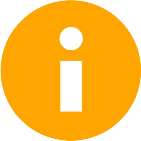 Orange Info Icon Free Orange Info Icons