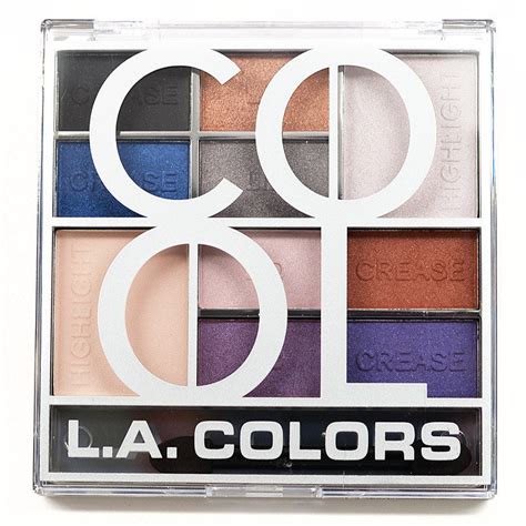 Fashionable L A Colors Color Block Eyeshadow Palette Cool Cosmetics