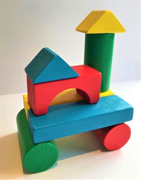 Hours of timeless block play await your toddler! Wooden block building challenge cards for Pre-School ...