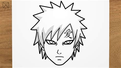 How To Draw Gaara Naruto Step By Step Easy