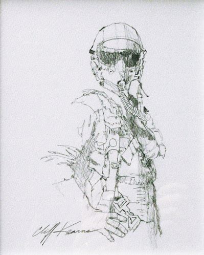 Pilot Drawing Original Art by Cliff Kearns :: PicassoMio