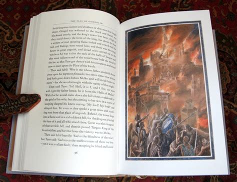 The Fall Of Gondolin Uk First Edition Signed By Alan Lee With Custom