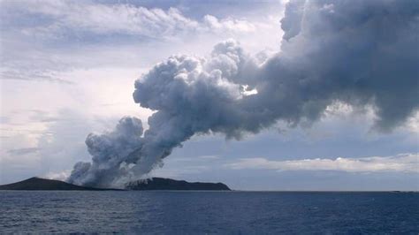 Volanic Eruption Creates New Island In Tongan Archipelago The Hindu