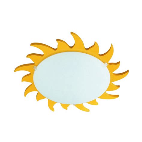 Our children's bedroom ceiling lighting options include nursery ceiling lights and kids' room ceiling light fixtures. Philips 70614/06/48 Kidsplace Sun Flushmount Ceiling or ...