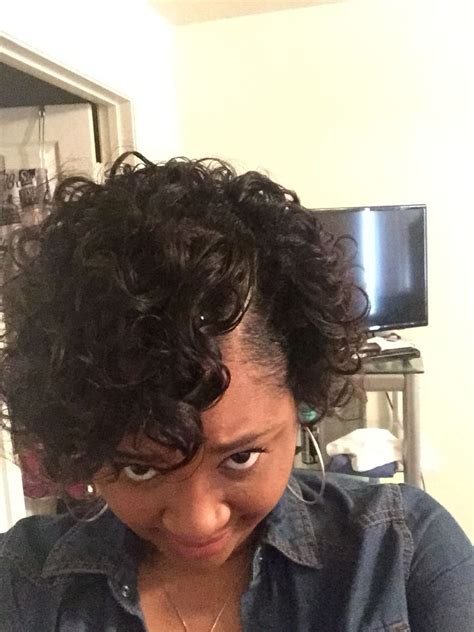 Any tangles you leave in will show up in the final style. Roller set on short relaxed hair | Short relaxed ...