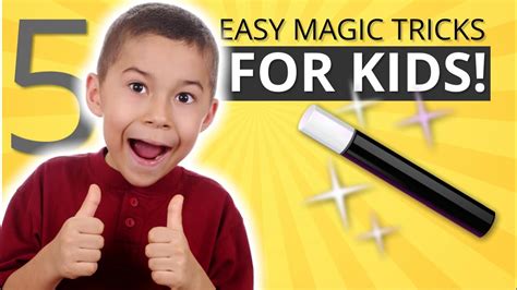 Learn Five Easy Magic Tricks For Kids Vanish Money Levitation And