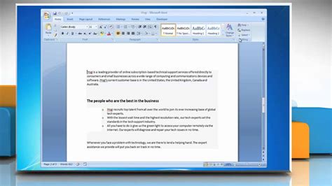 How to delete blank pages in word 2007 1. How to delete a page in Microsoft® Word 2007 - YouTube