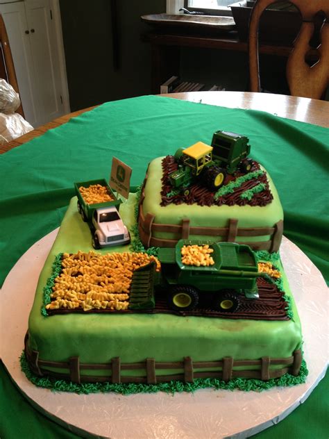 John Deere Cake Truck Birthday Cakes John Deere Cake Farm Cake