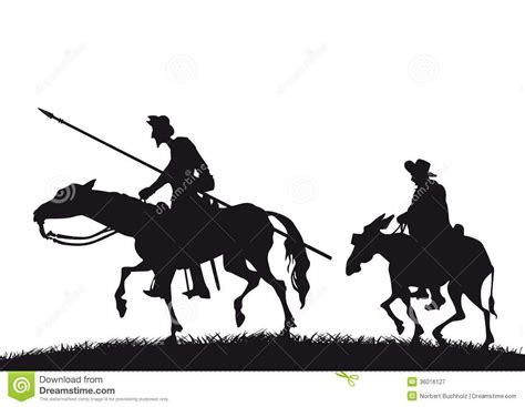 don-quixote-y-sancho-panza- | Don quijote dibujo, Don ...